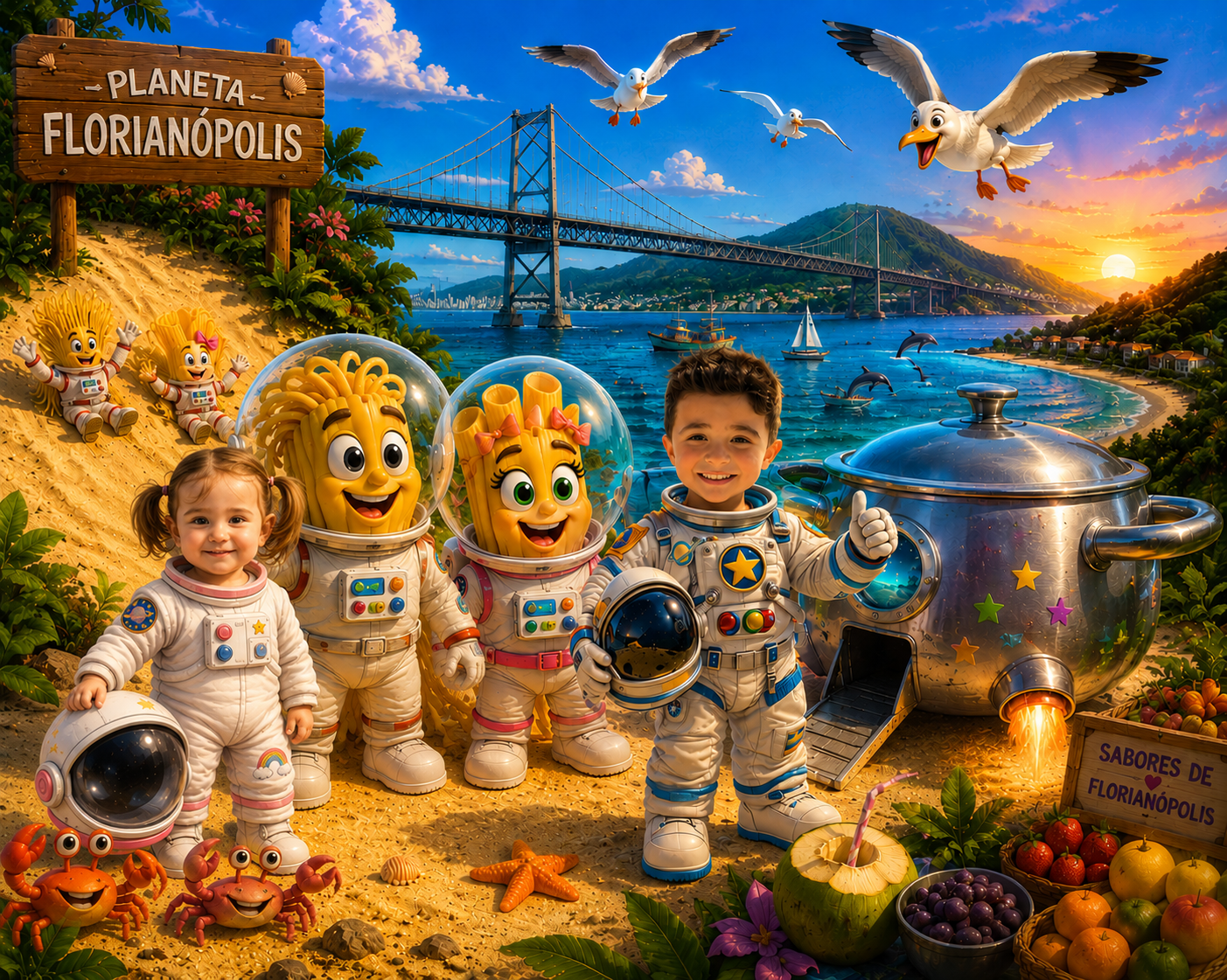 Ilustração de O Planeta Florianópolis