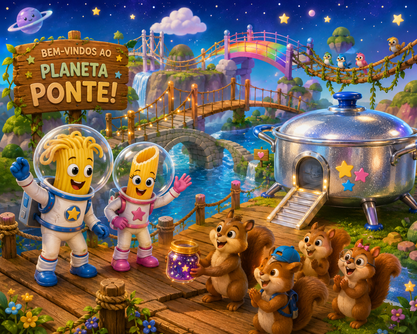 Ilustração de O Planeta Ponte