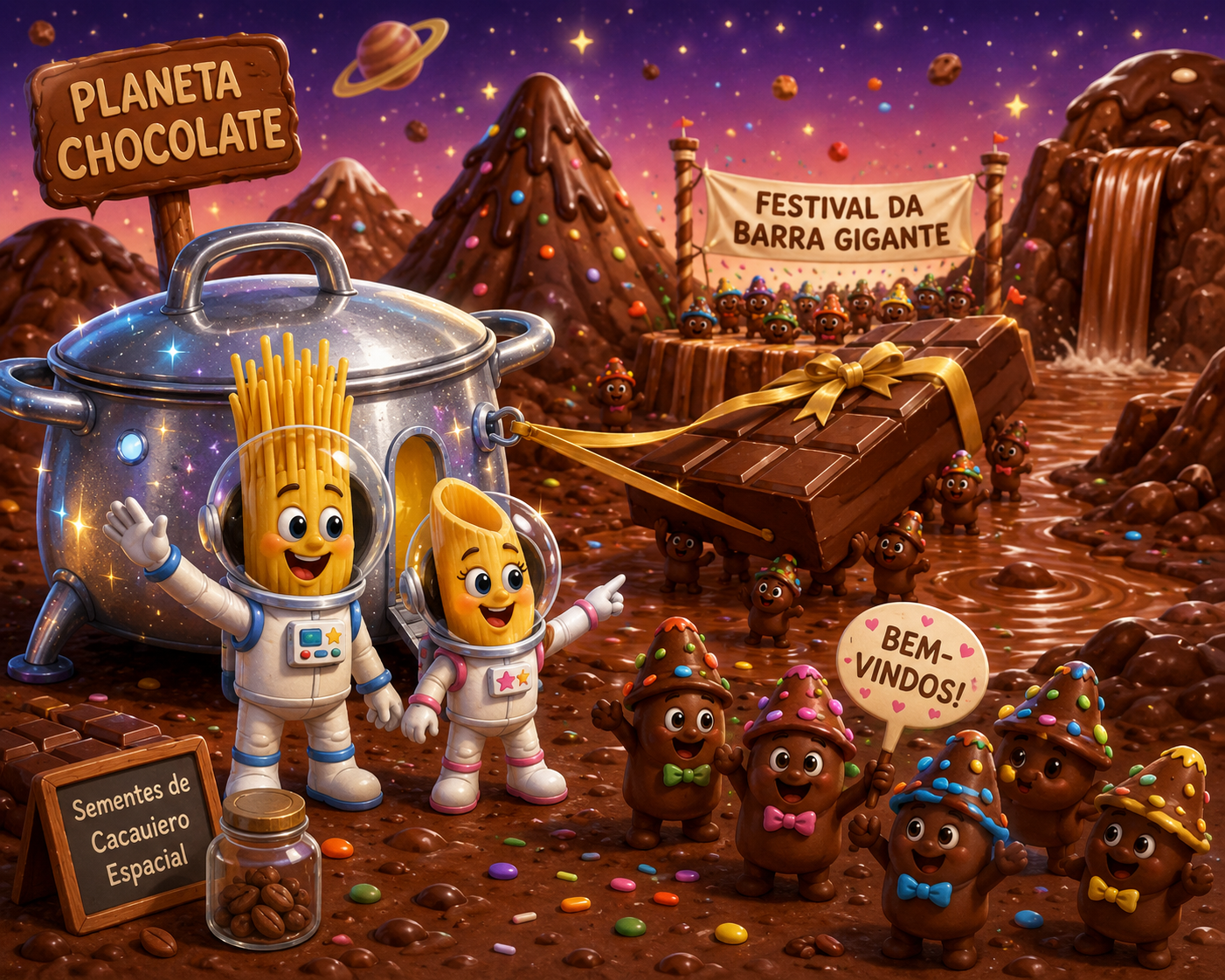 Ilustração de O Planeta Chocolate
