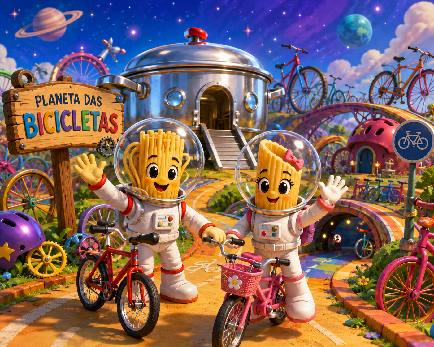 Ilustração de O Planeta Bicicletas