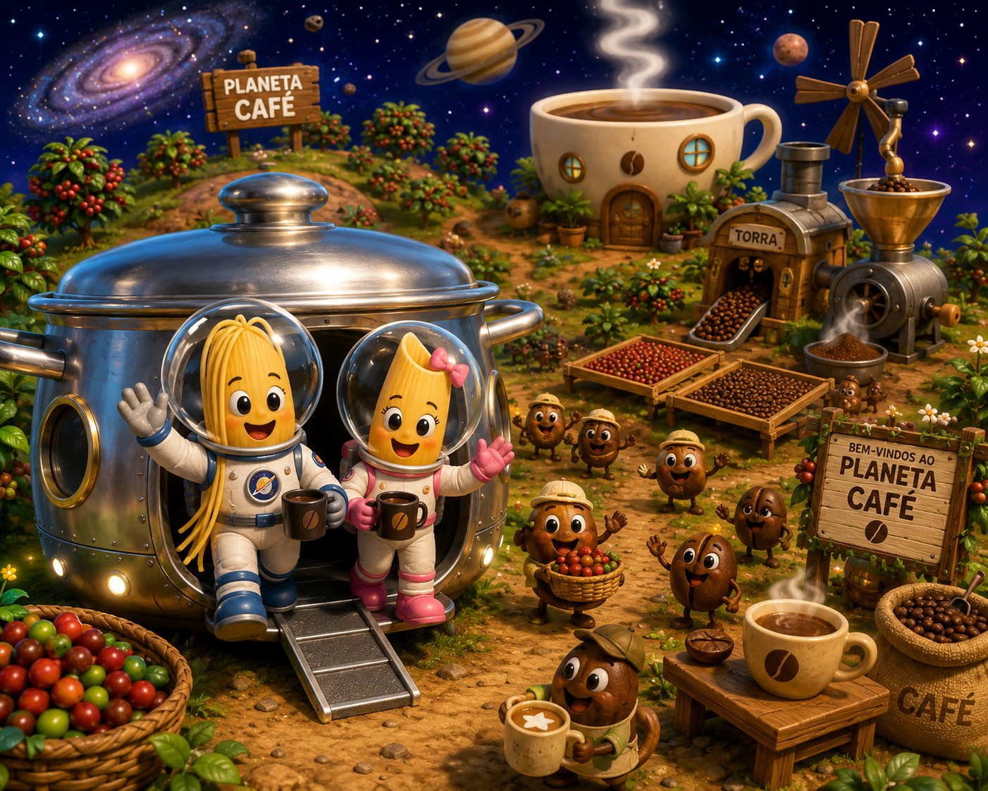 Ilustração de O Planeta Café