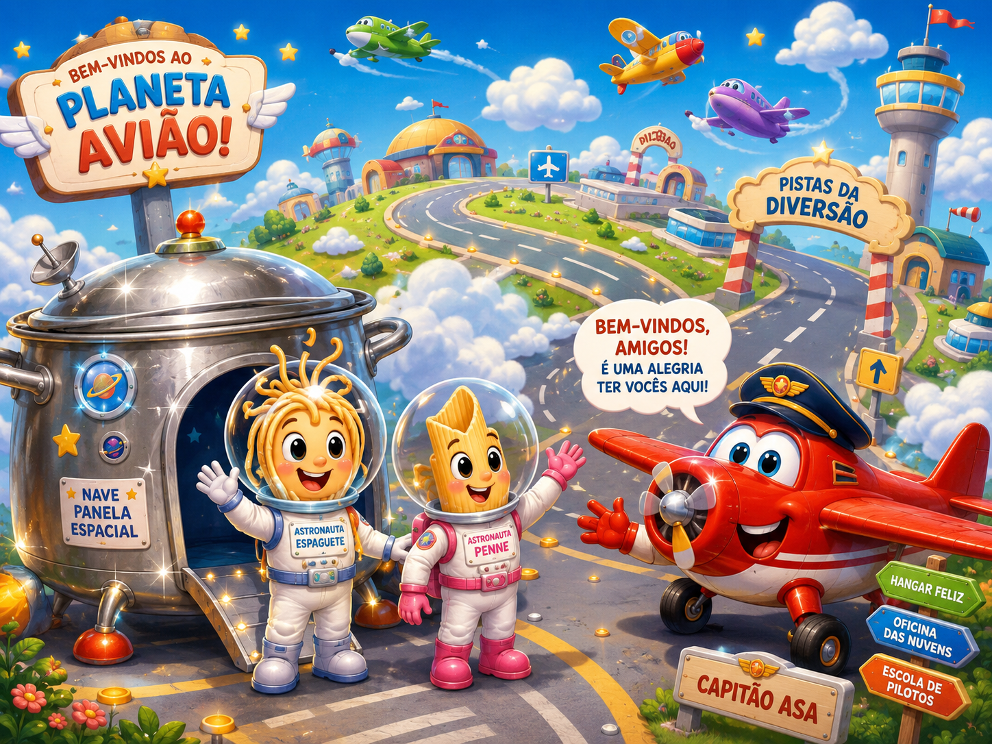 Ilustração de O Planeta Avião