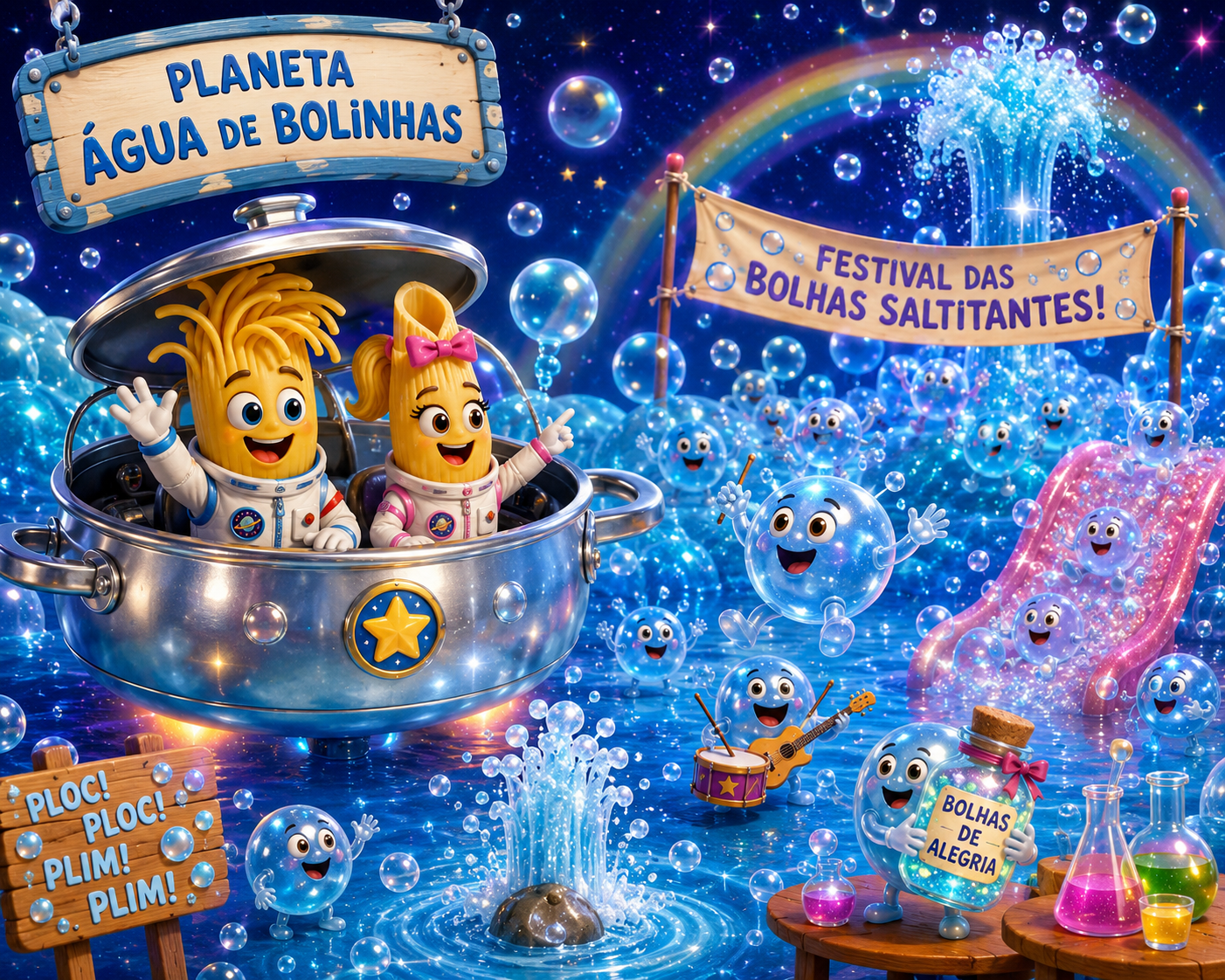 Ilustração de O Planeta Água de Bolinhas