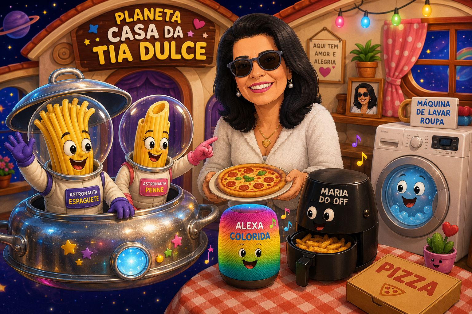 Ilustração de O Planeta Casa da Tia Dulce