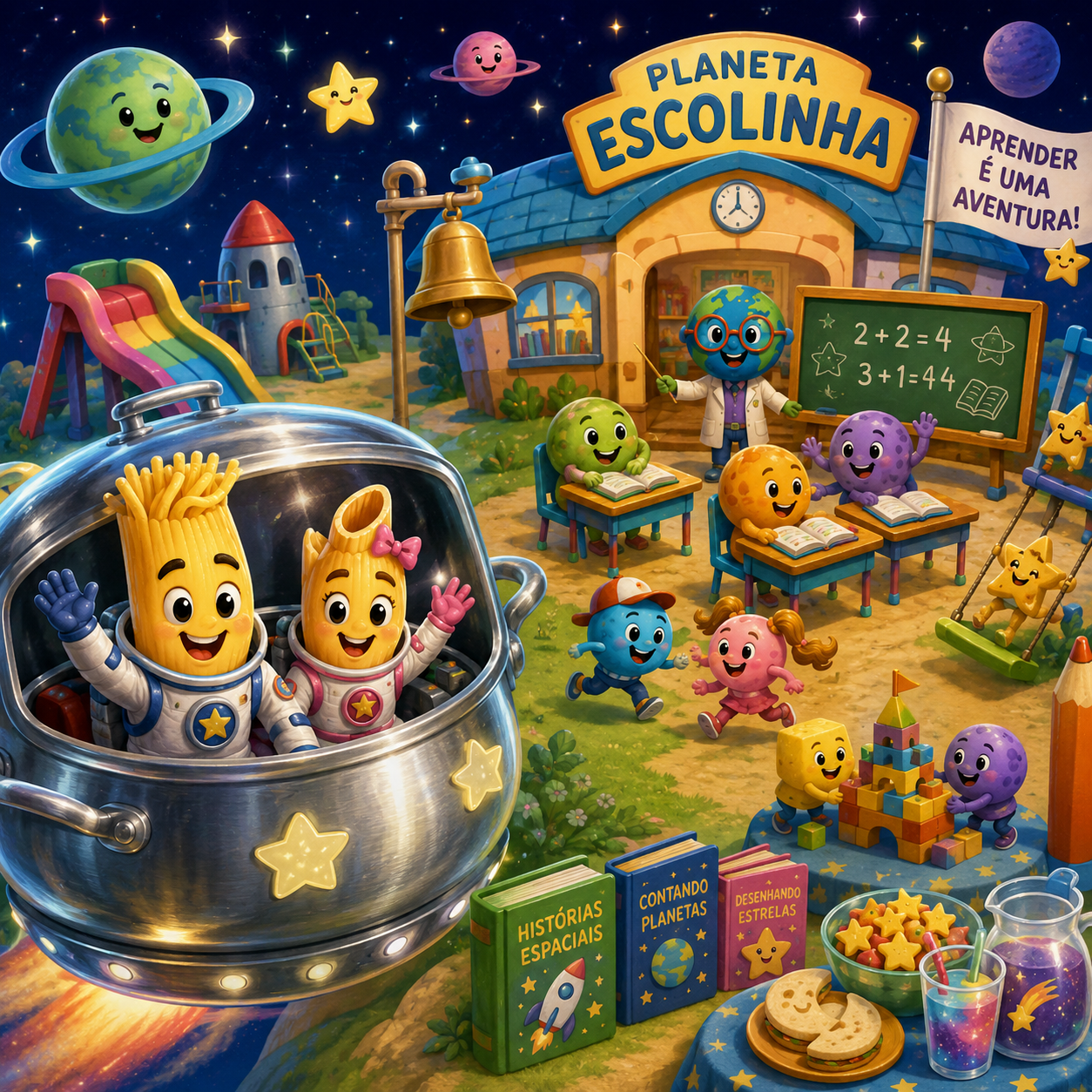 Ilustração de O Planeta Escolinha