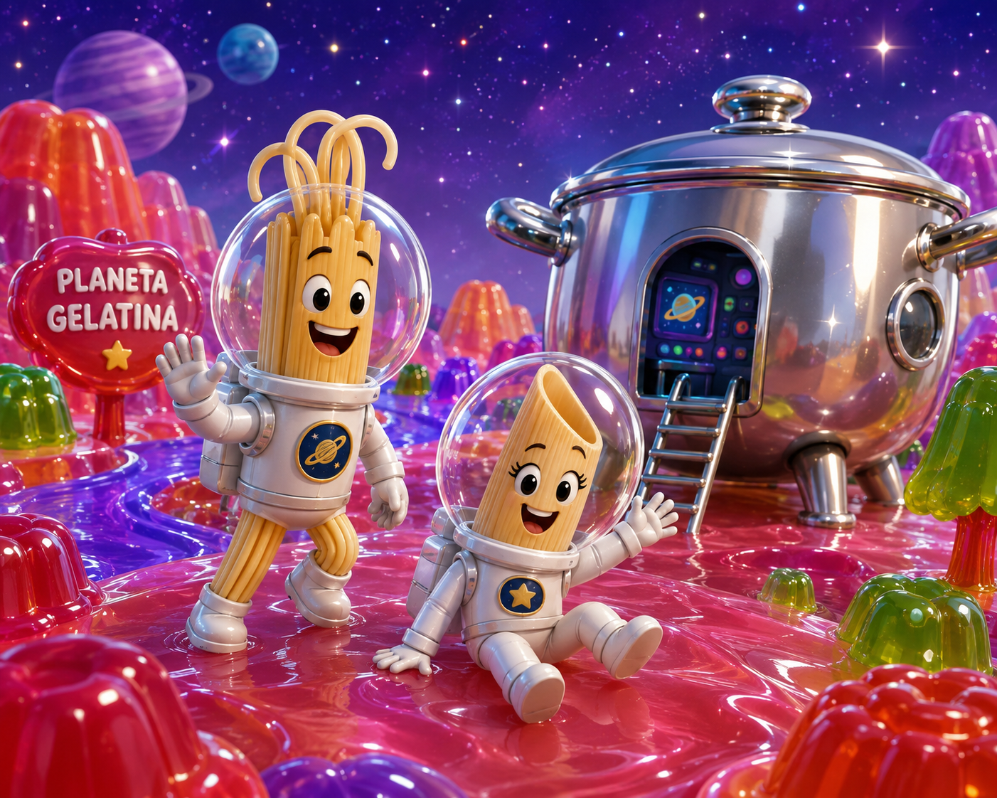 Ilustração de O Planeta Gelatina