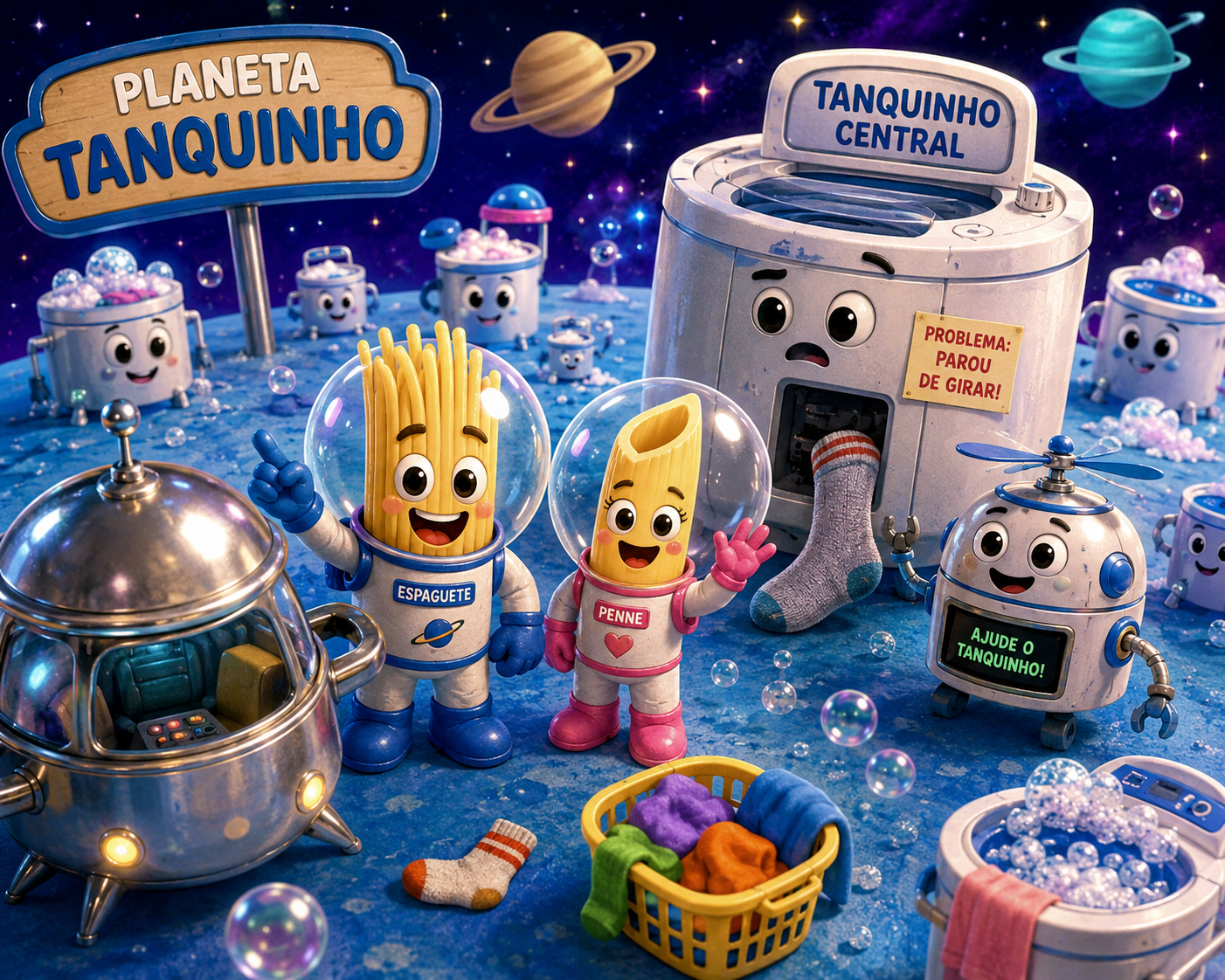 Ilustração de O Planeta Tanquinho