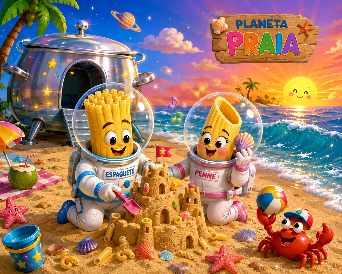 Ilustração de O Planeta Praia