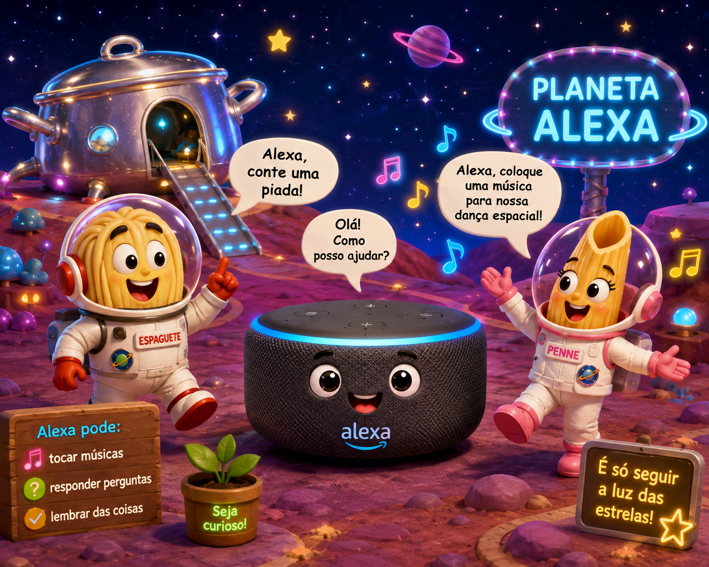 Ilustração de O Planeta Alexa