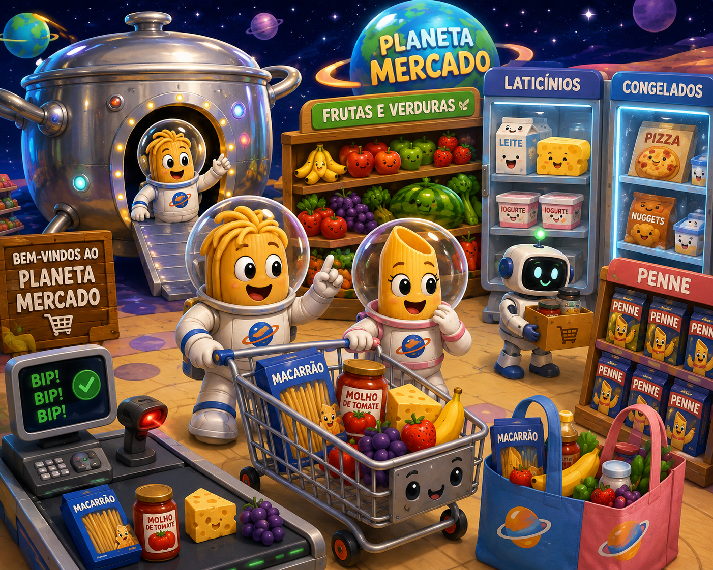 Ilustração de O Planeta Mercado