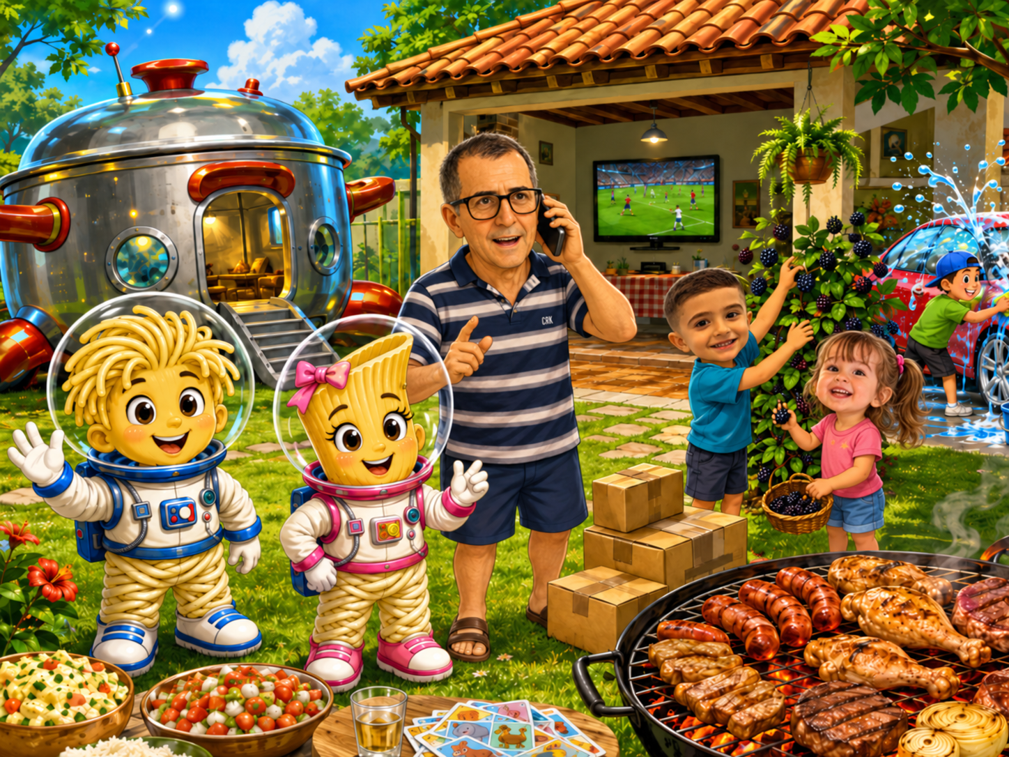 Ilustração de O Planeta Casa do Vô Hilário