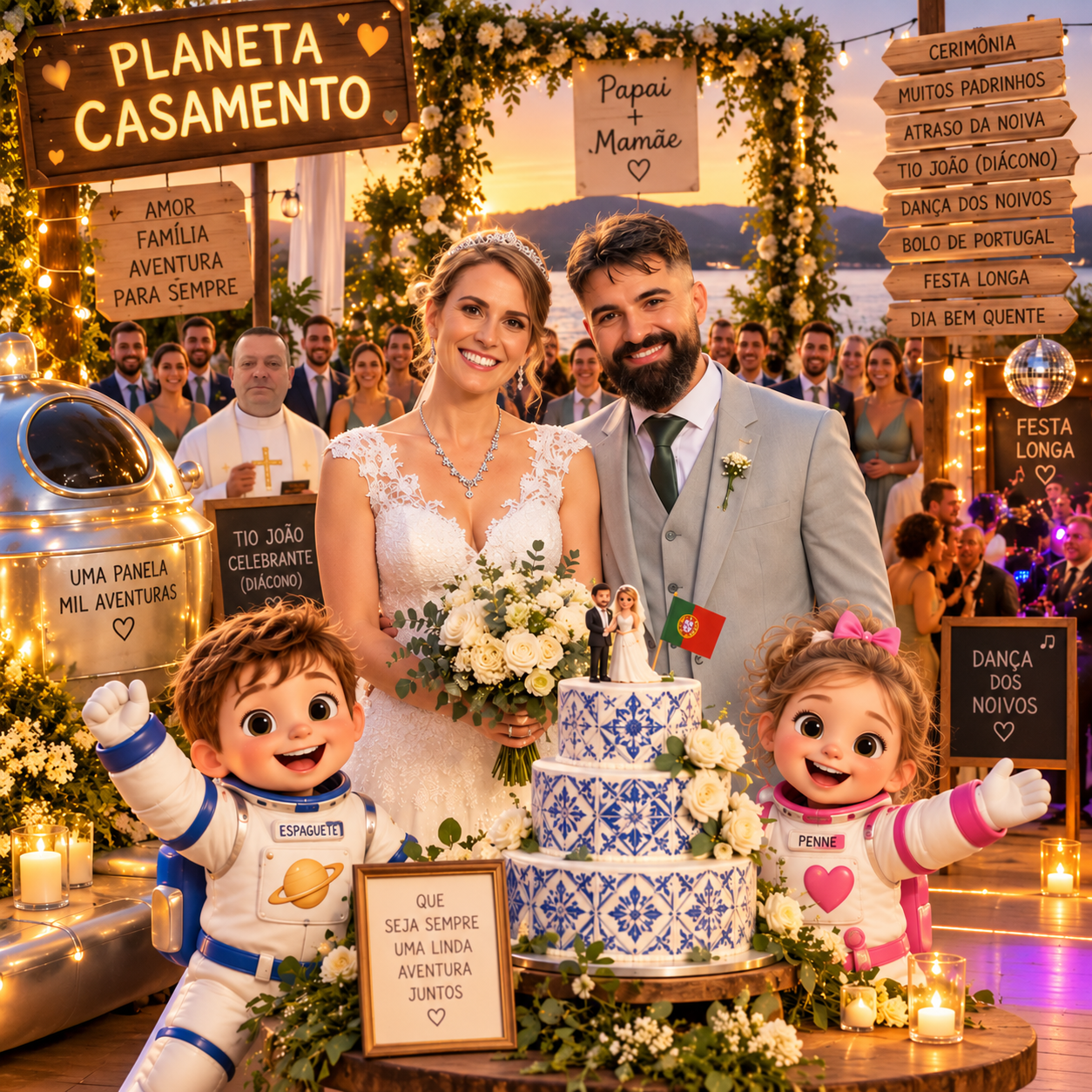 Ilustração de O Planeta Casamento do Papai e da Mamãe